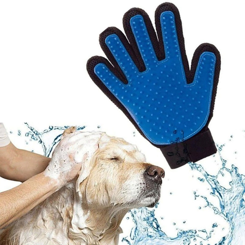 Katzenpflege-Handschuh für Katzen, Wollhandschuh, Tierhaar-Enthaarungsbürste, Kamm-Handschuh für Haustier, Hund, Reinigung, Massage-Handschuh für Tiere