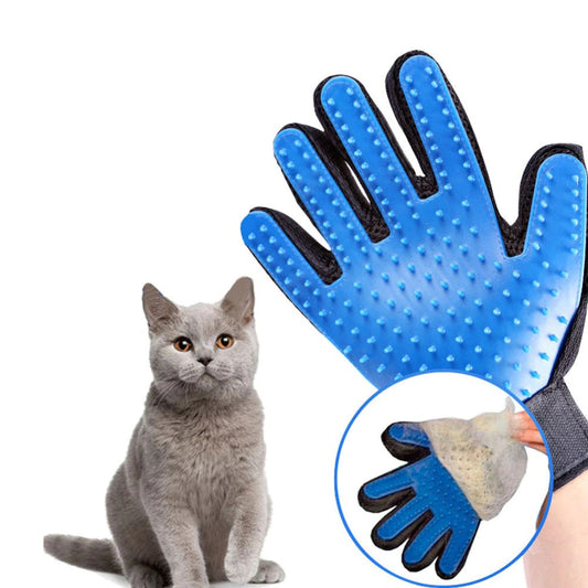 Katzenpflege-Handschuh für Katzen, Wollhandschuh, Tierhaar-Enthaarungsbürste, Kamm-Handschuh für Haustier, Hund, Reinigung, Massage-Handschuh für Tiere