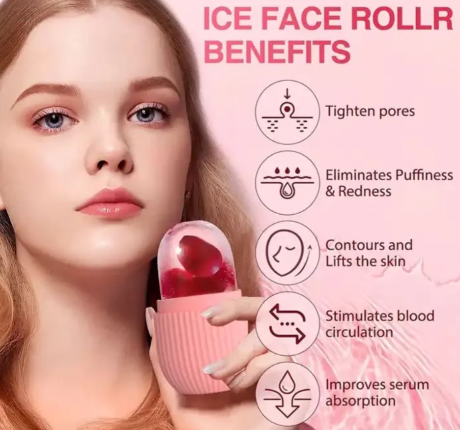 Beauty Ice Mould Facial Rollers Cube Ice Roller Massager for Face Neck Skin Care Tolls Reusable Ice Mold